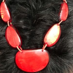Red Statement Necklace